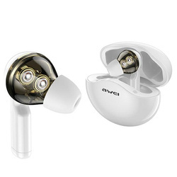 Słuchawki Awei Sportowe Bluetooth T12 Tws Białe/White